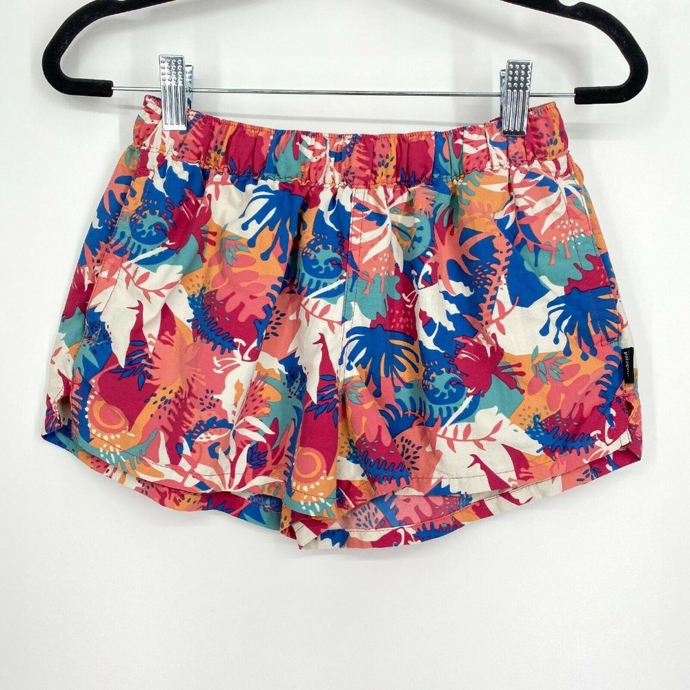 Patagonia Barely Baggies Shorts Womens Size XS Pull On Multicolored Floral Print - Picture 1 of 9